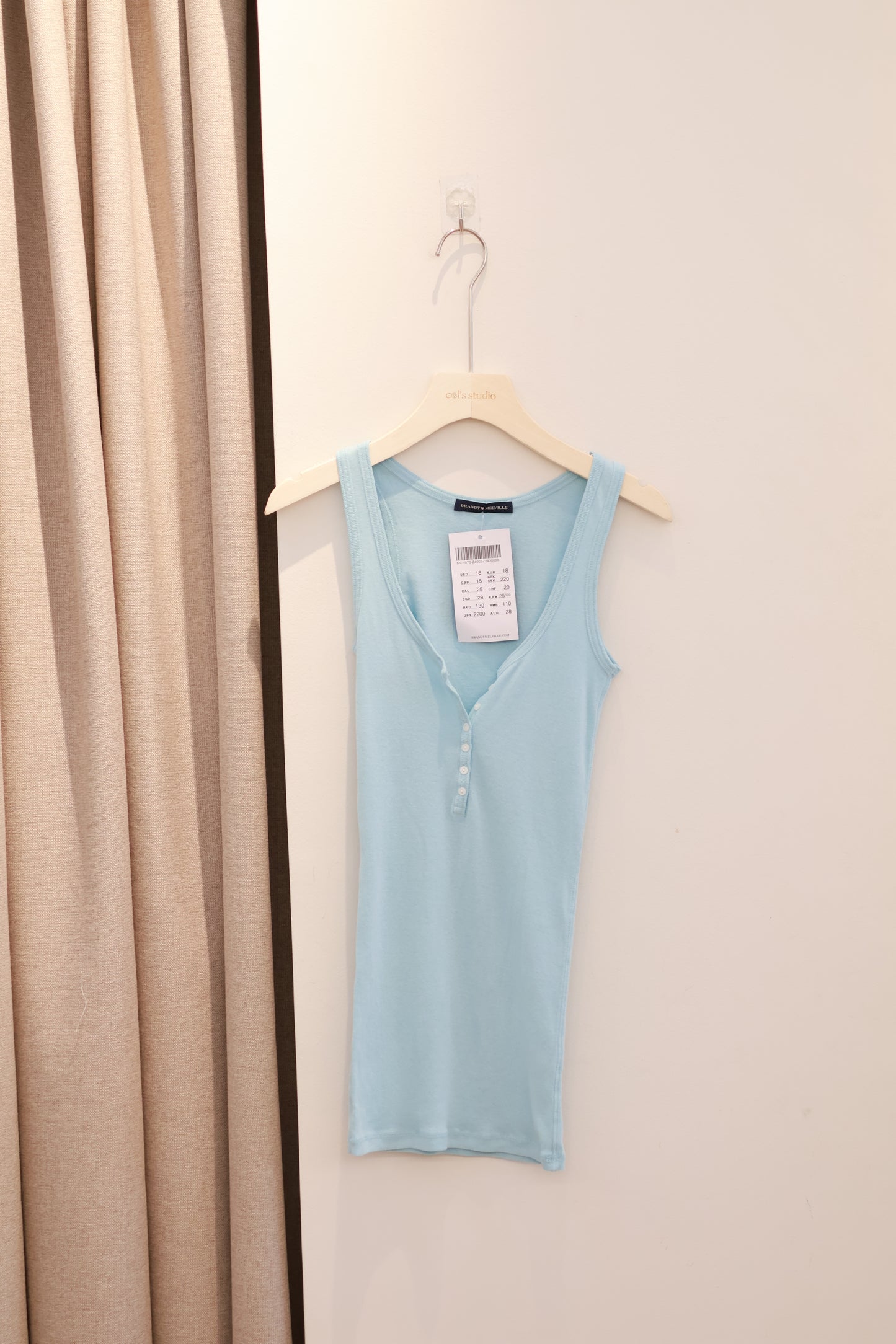BRANDY Dails Tank - Light Blue