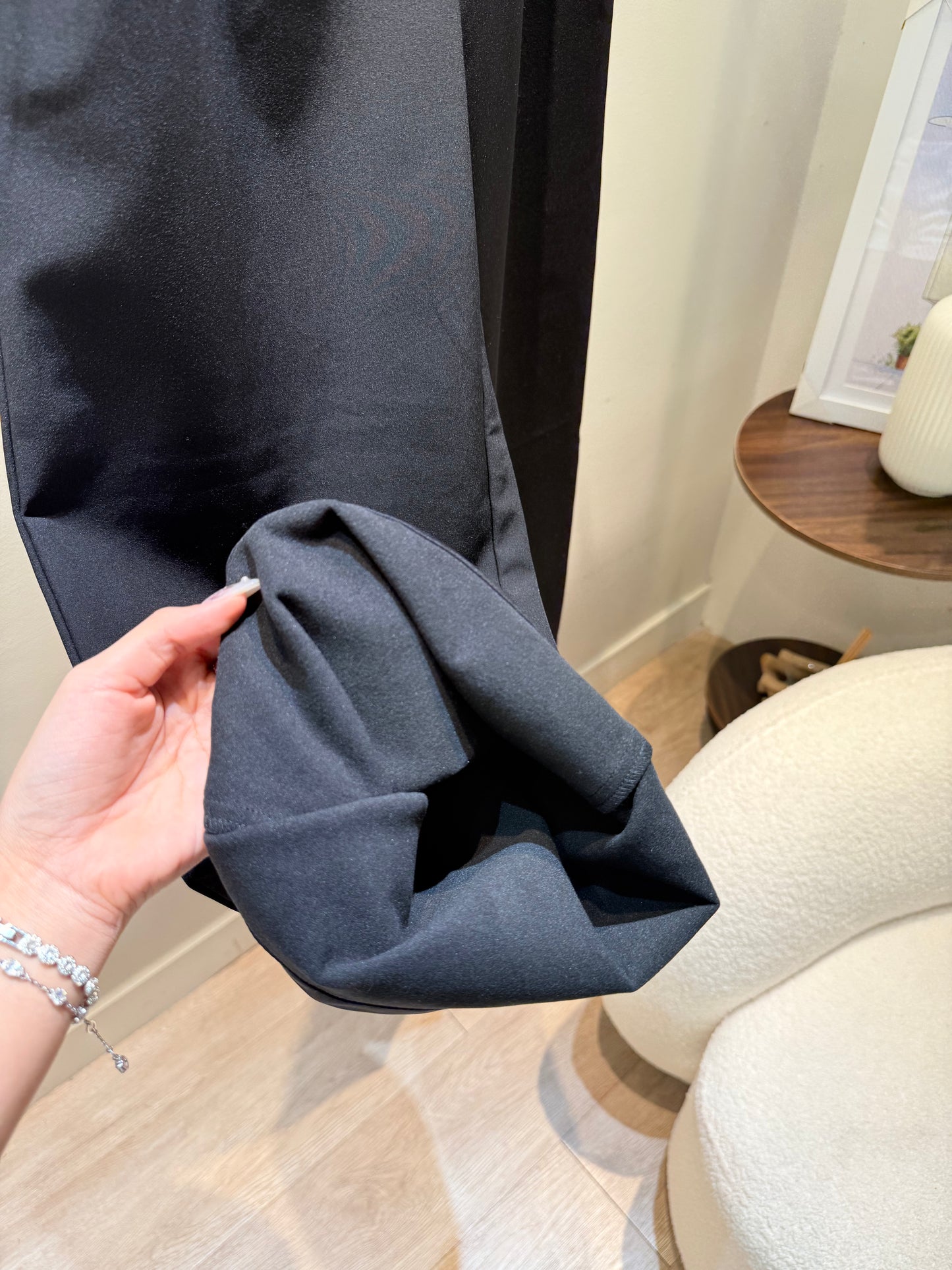 Black waterproof bottoms (soft on the inside)