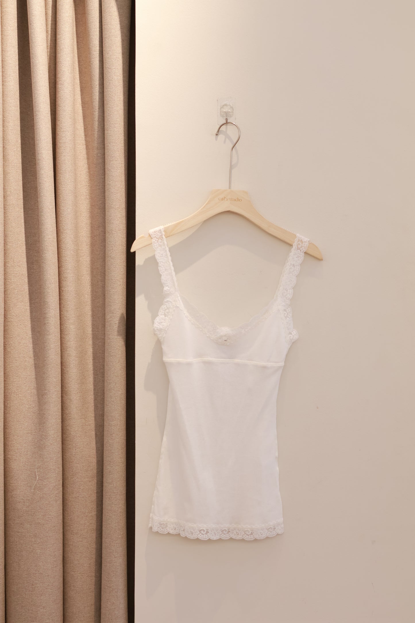 BRANDY Skylar Lace Tank - White