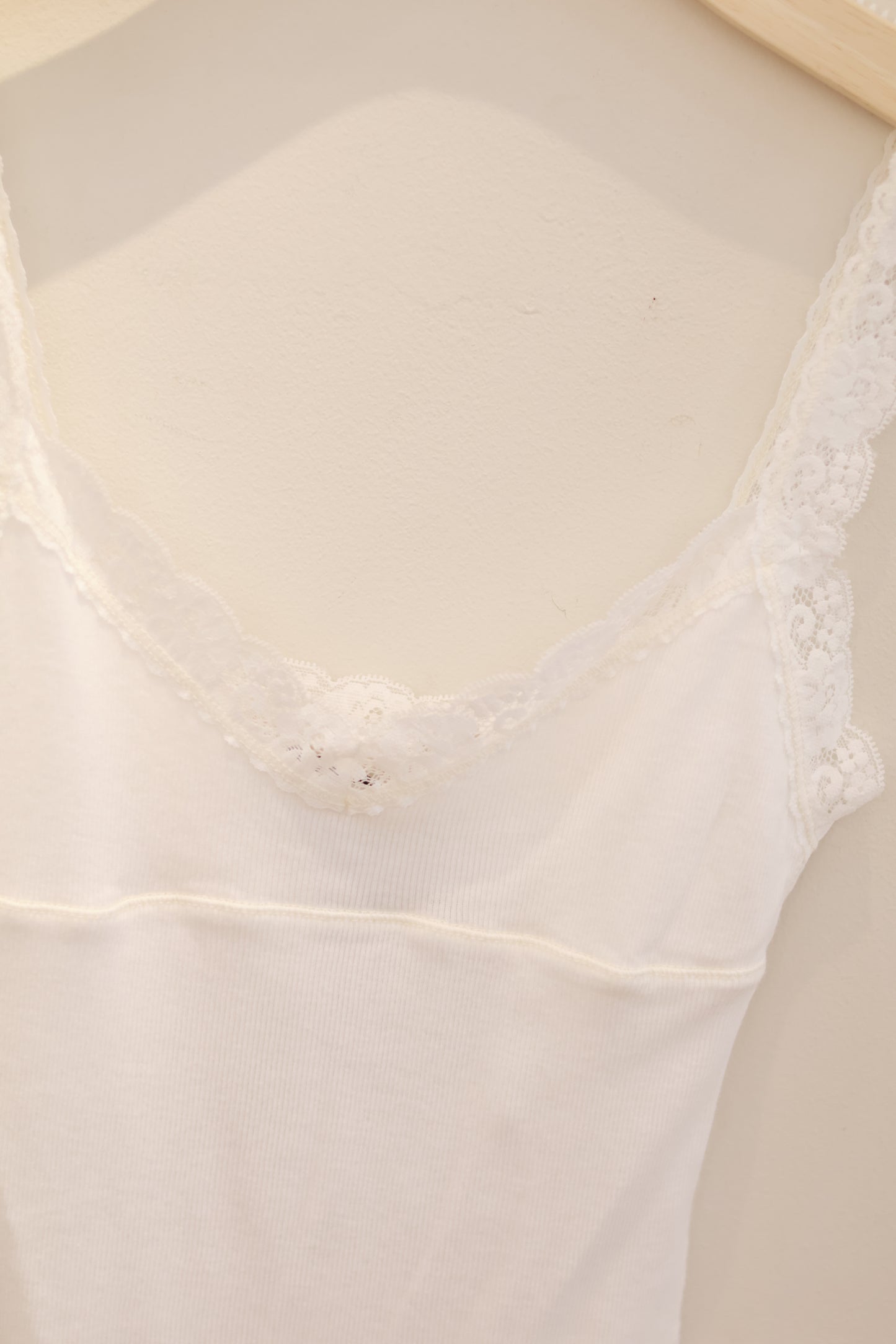 BRANDY Skylar Lace Tank - White