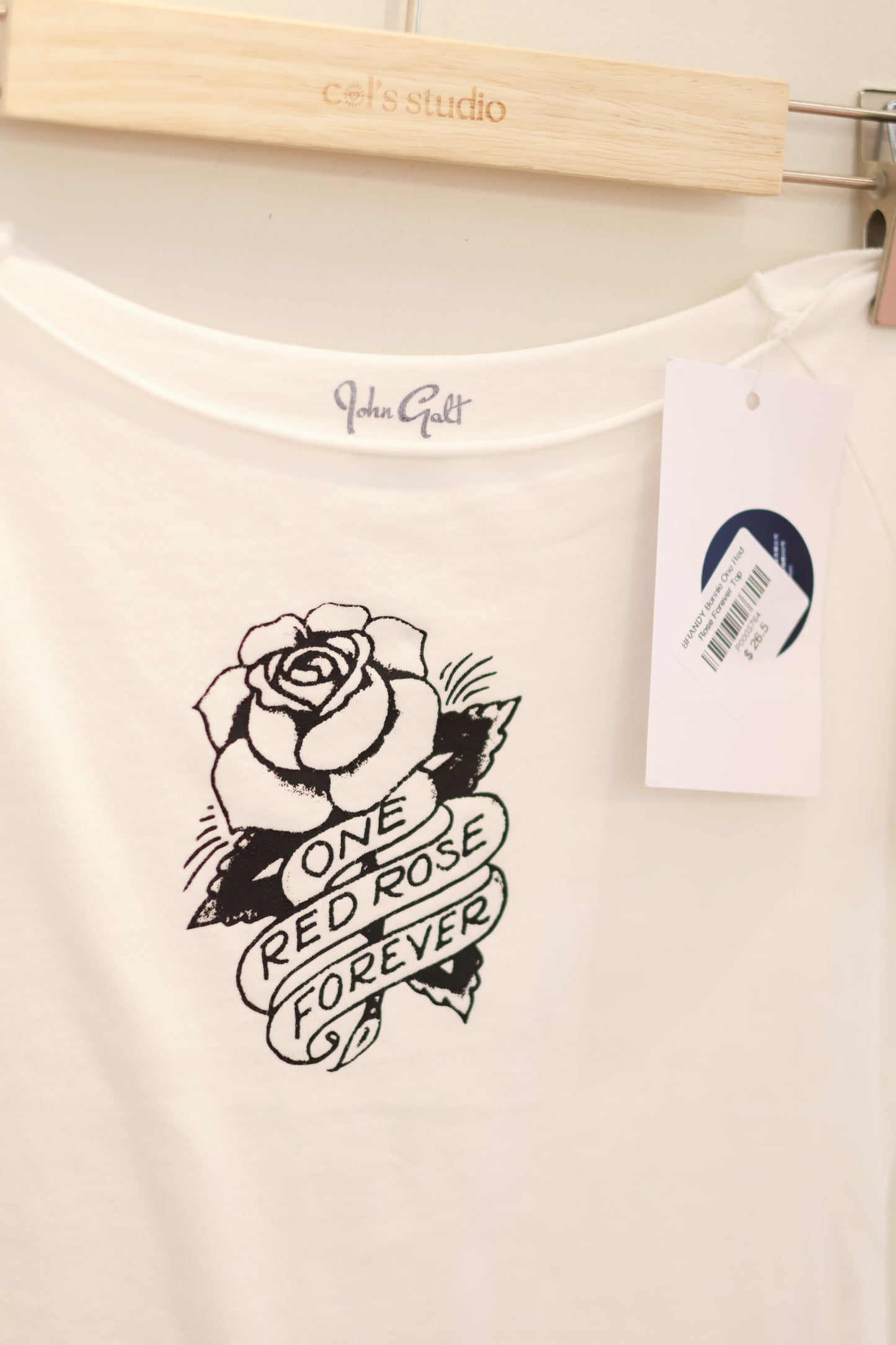 BRANDY Bonnie One Red Rose Forever Top