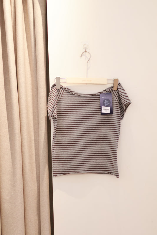 BRANDY Ginny Striped Top - Navy