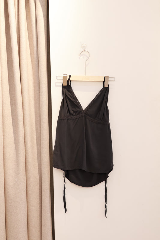 BRANDY Edith Halter Tank - Black