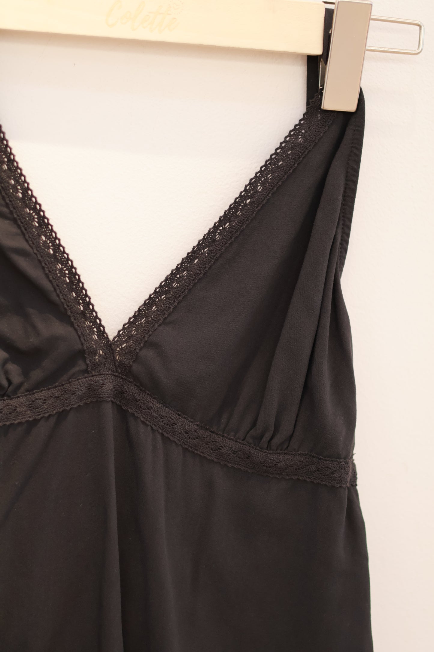 BRANDY Edith Halter Tank - Black