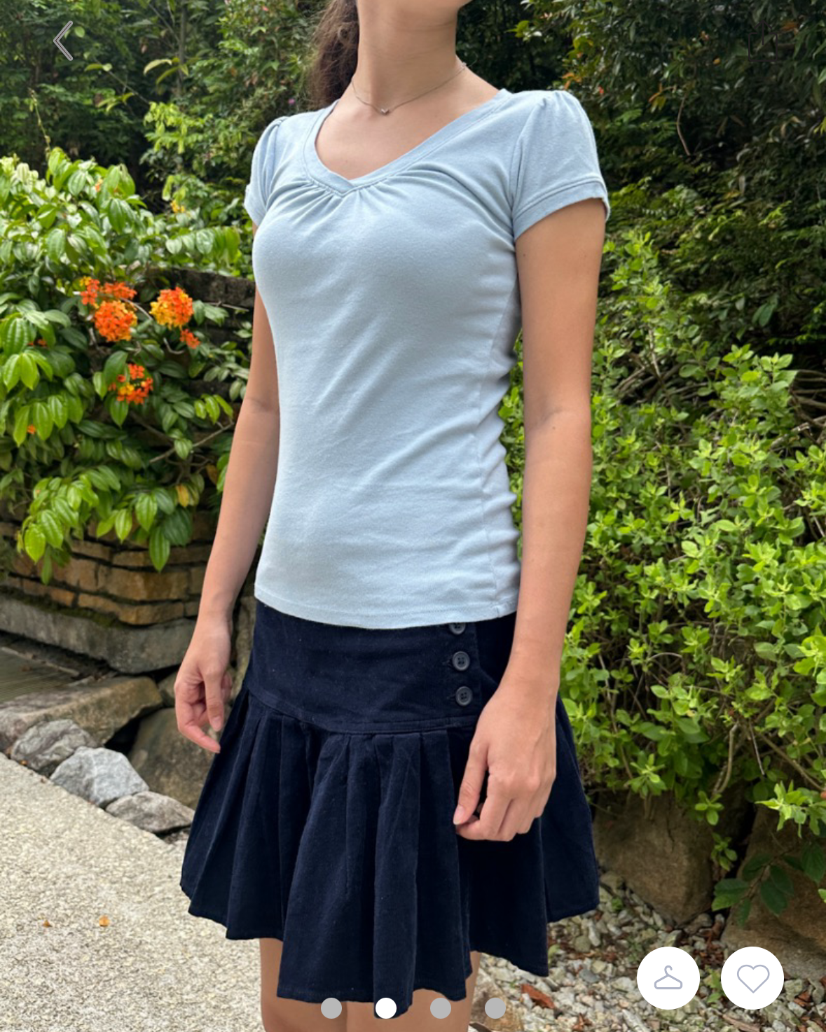 BRANDY Safiya Top - Light Blue