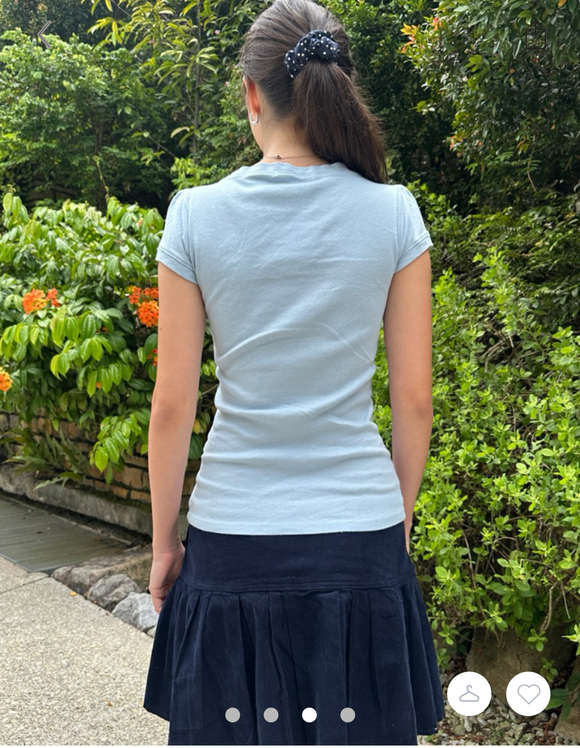 BRANDY Safiya Top - Light Blue