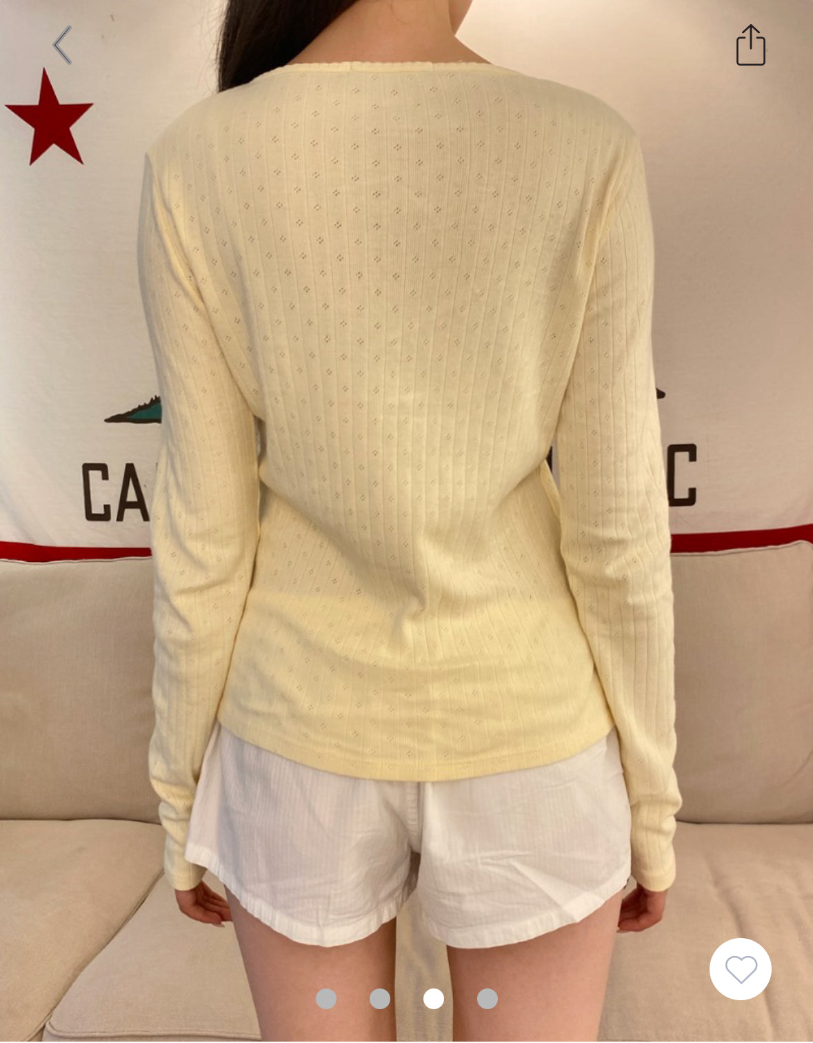 BRANDY Zelly Eyelet Top - Yellow