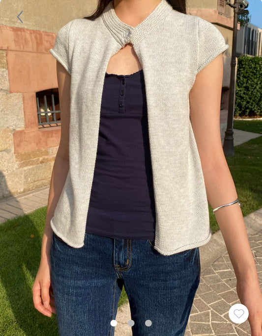 BRANDY Blair Top  -LIGHT GRAY