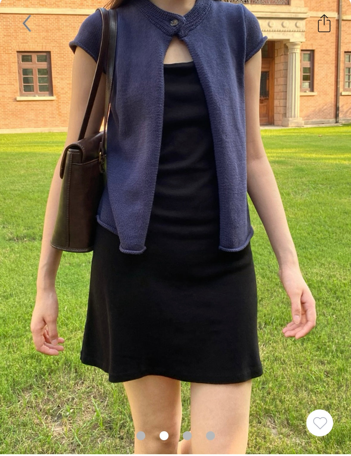 BRANDY Sara Top - Navy