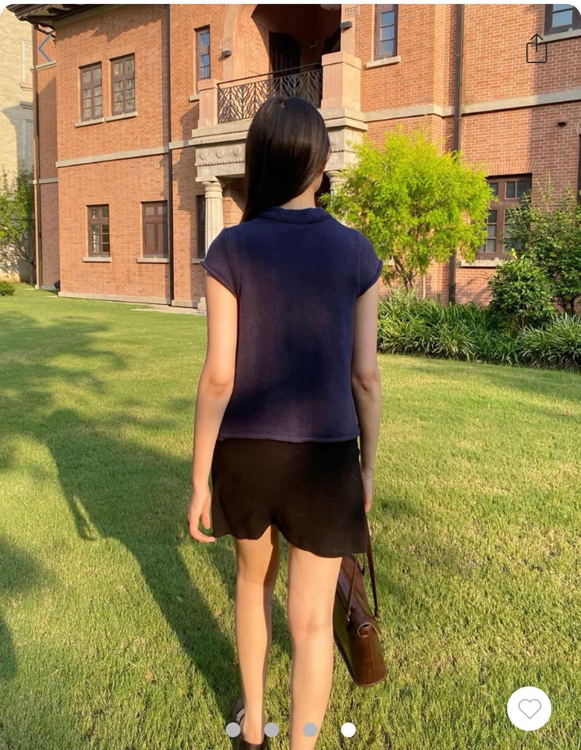 BRANDY Sara Top - Navy