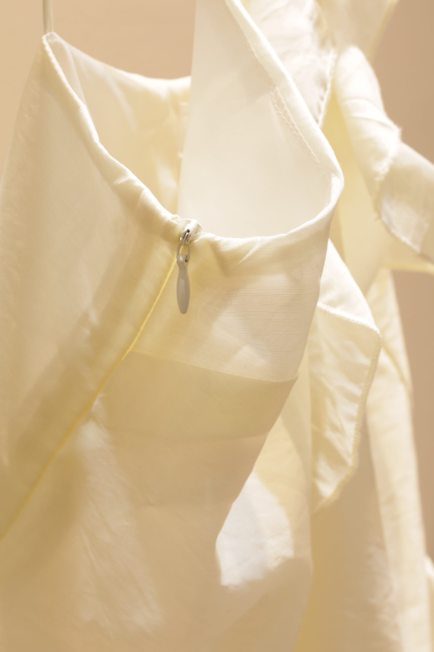 Cream flowy halter top