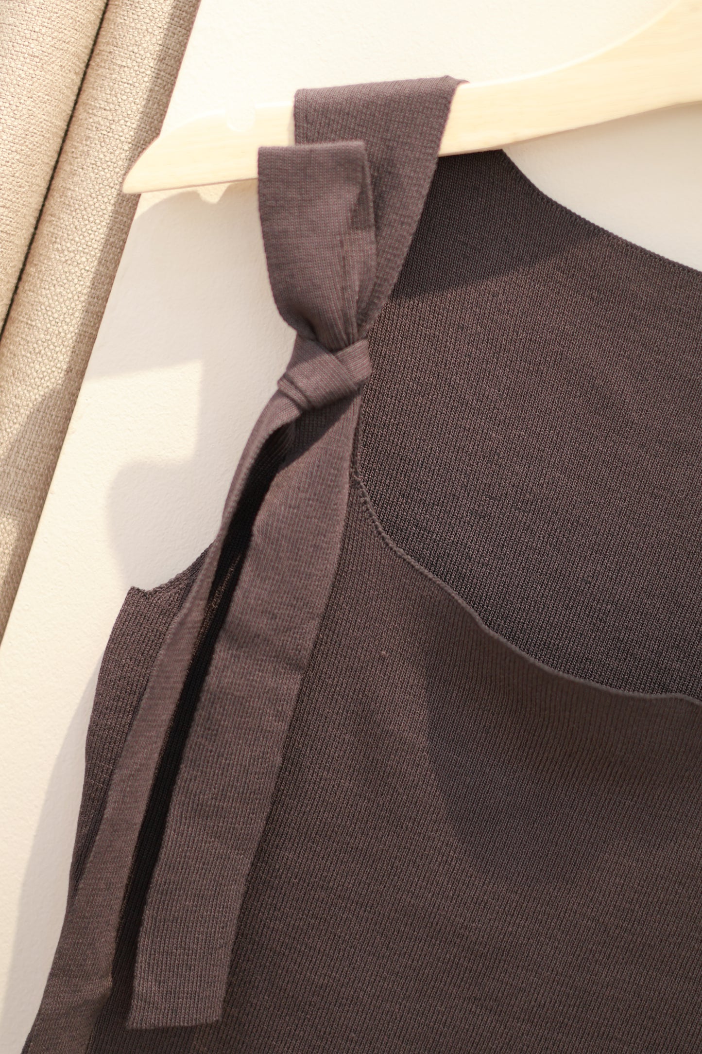 Knitted Square Neck Tank Top