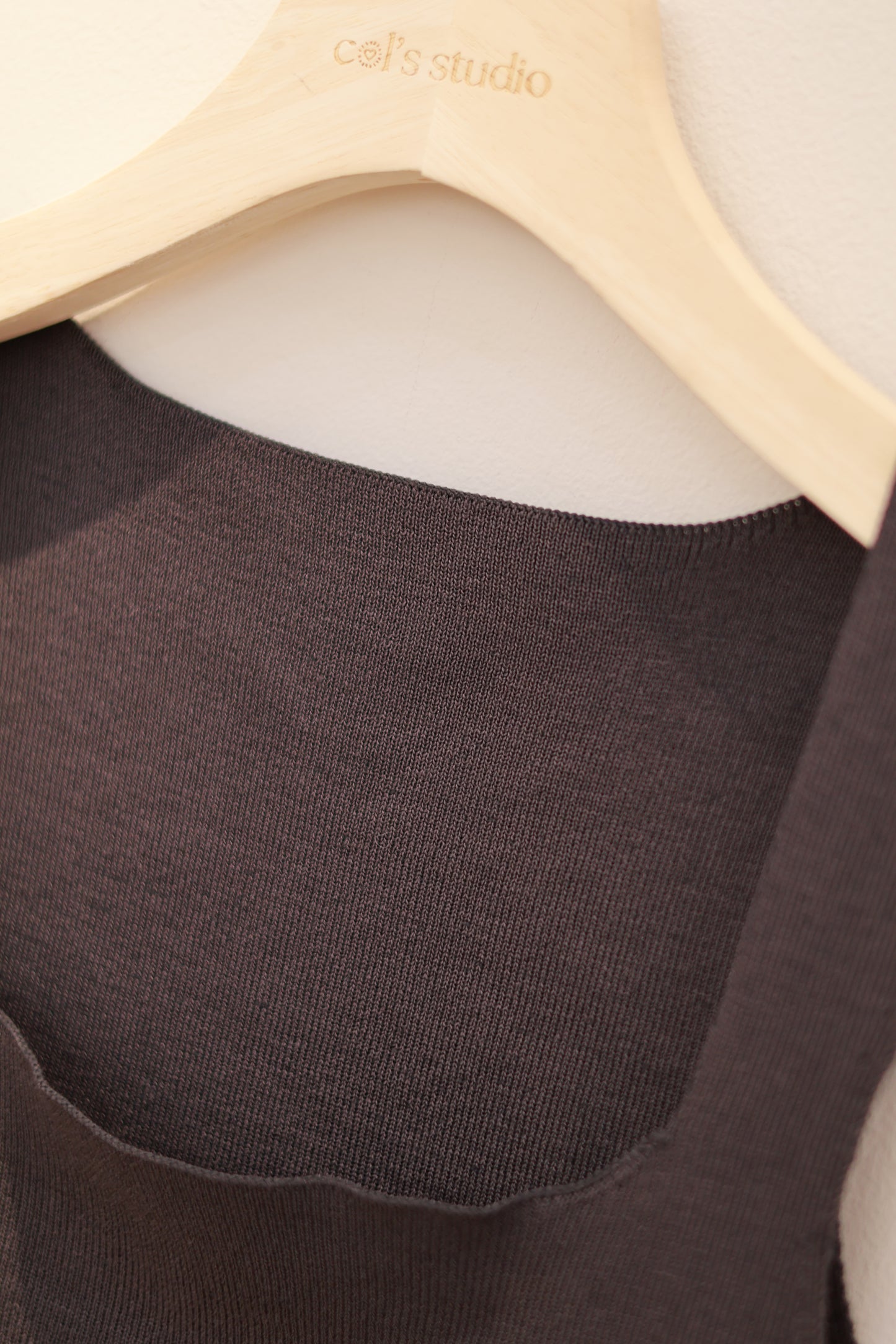 Knitted Square Neck Tank Top