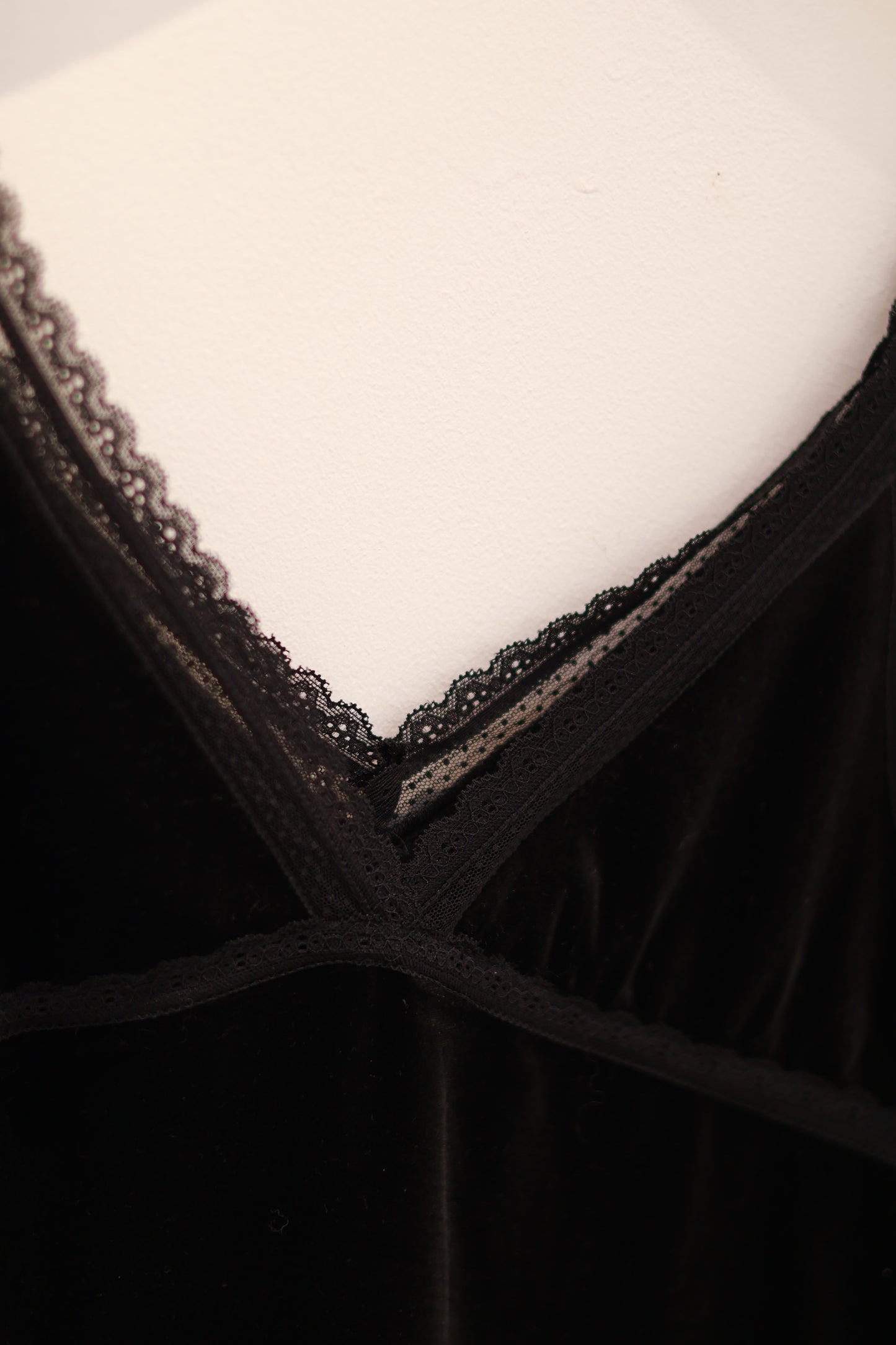 Velvet lace tank top