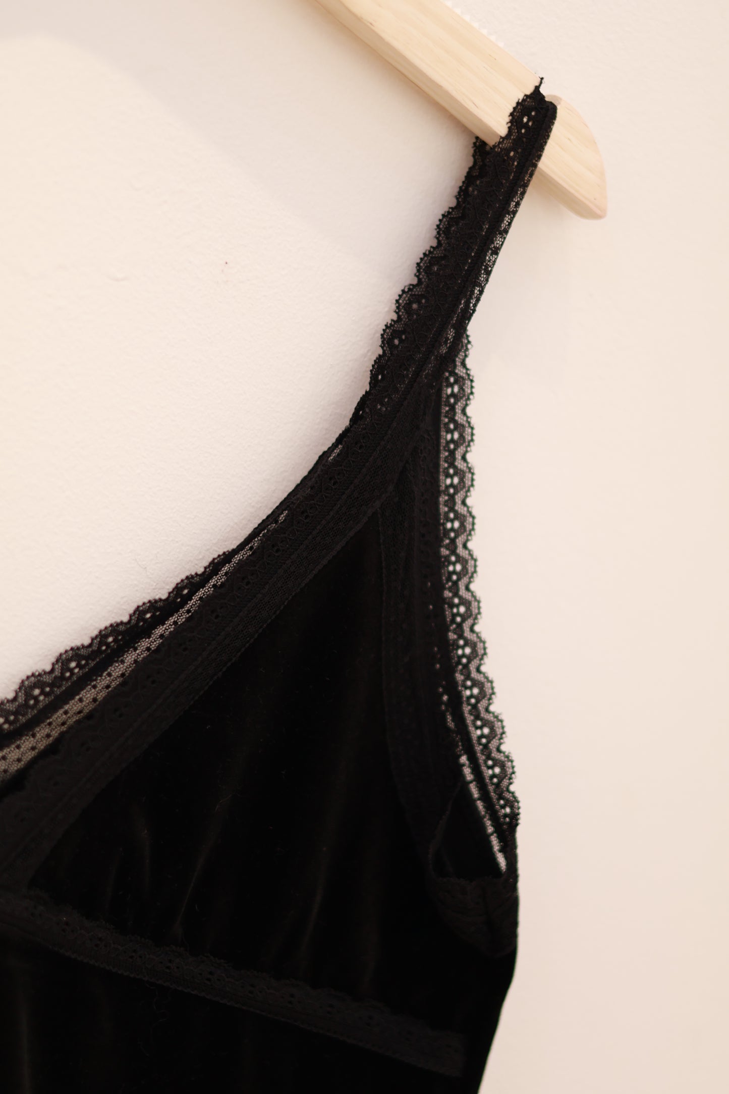 Velvet lace tank top