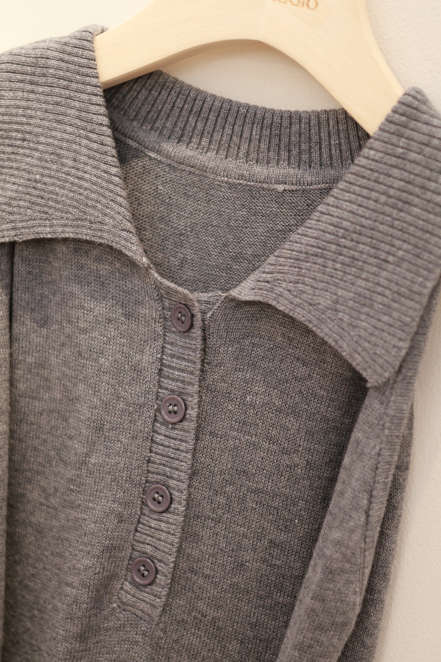 Knitted Polo Front Tied Design
