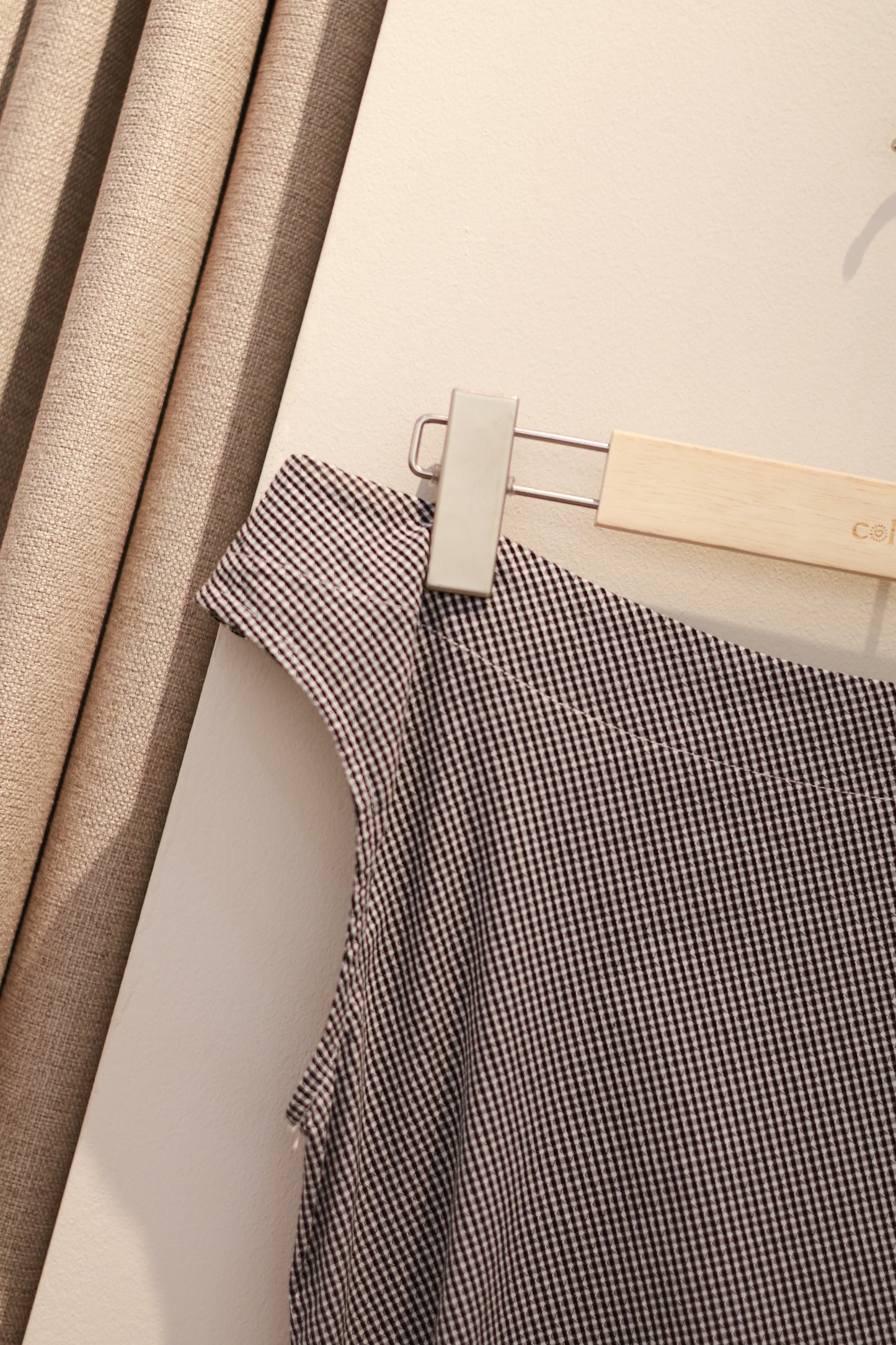 Gray half shoulder side tie deisgn