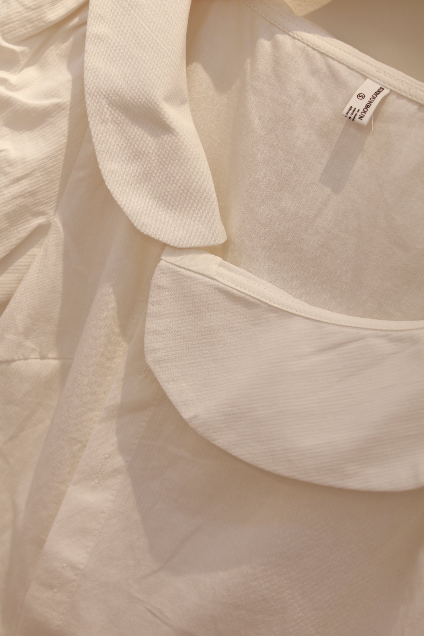 HALO SHORT SLEEVE WHITE BLOUSE