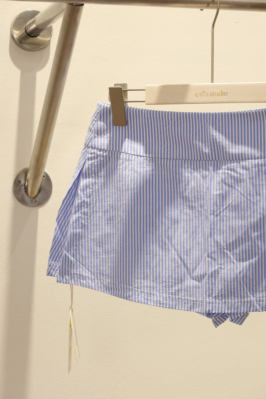 Striped mini skirt