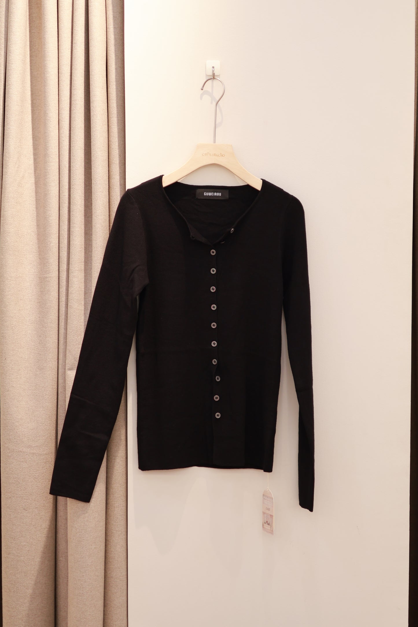 BLACK BUTTONED OUTERWEAR