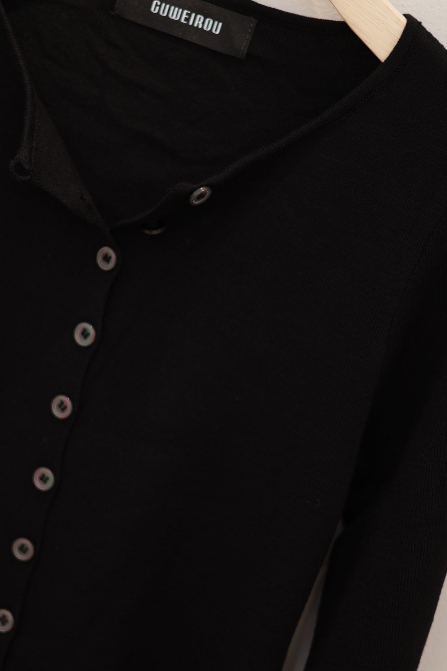BLACK BUTTONED OUTERWEAR