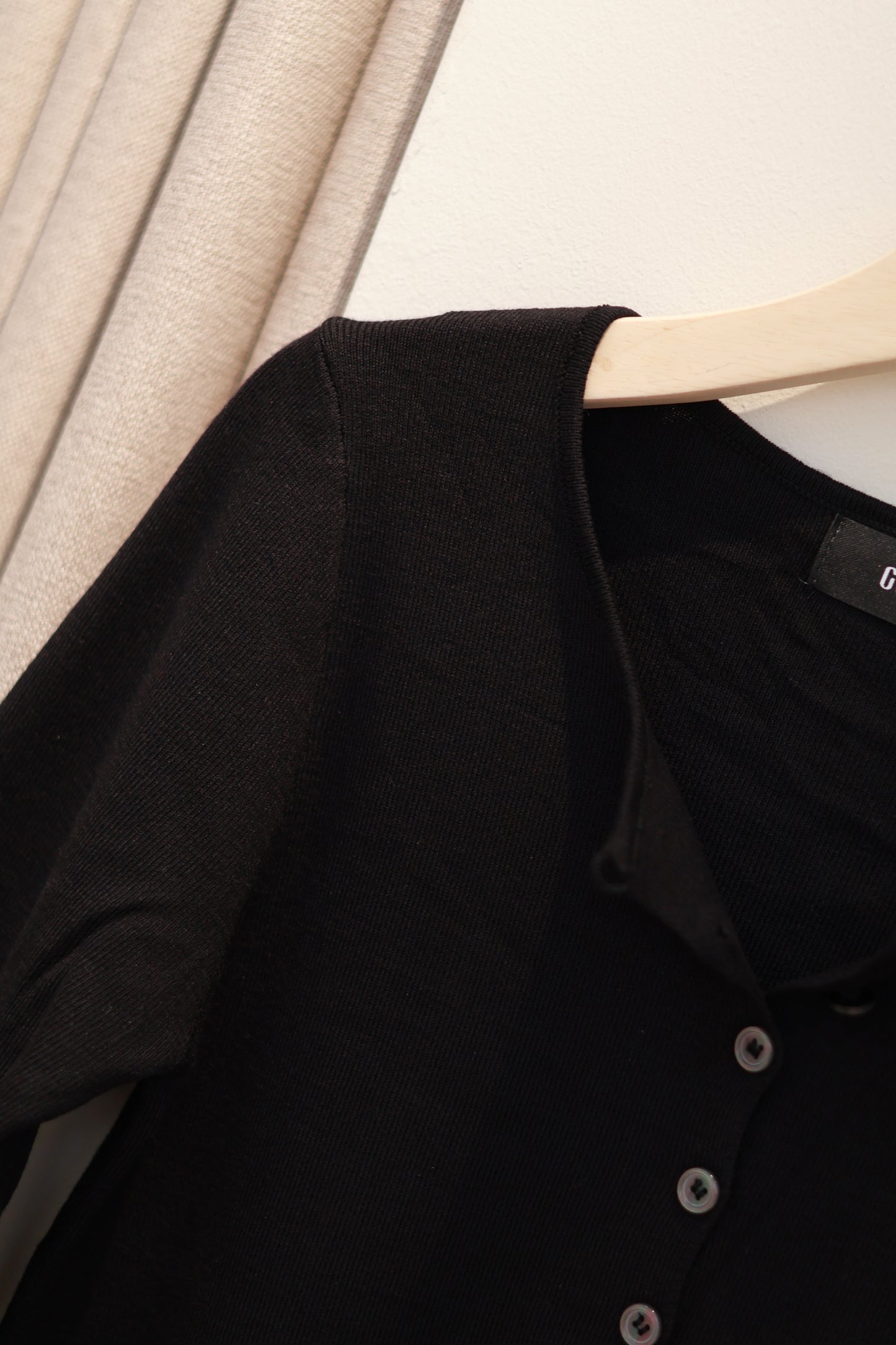 BLACK BUTTONED OUTERWEAR
