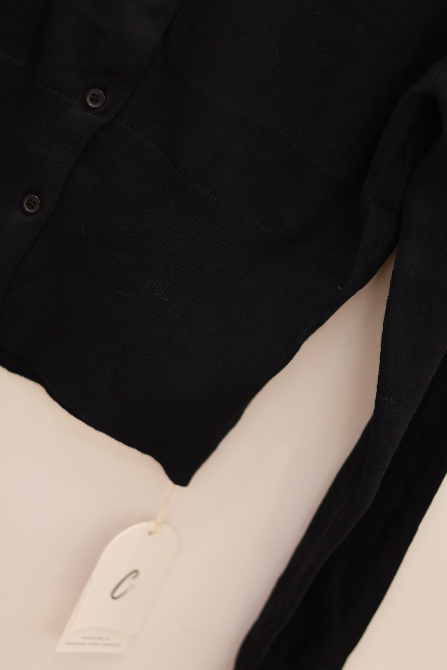 BLACK BASIC CARDIGAN