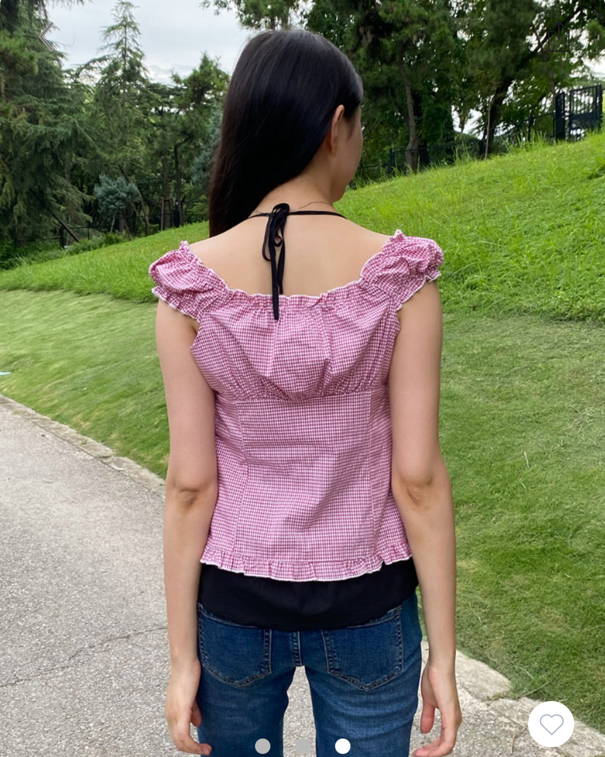 BRANDY Sarah Plaid Top