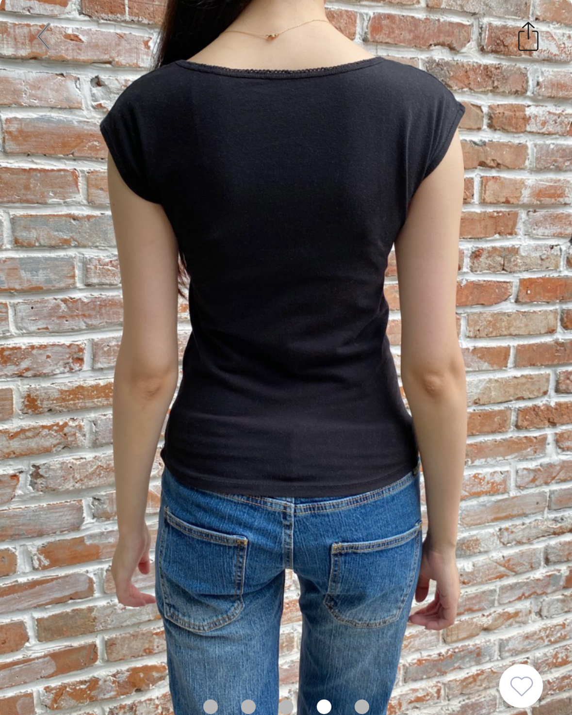 BRANDY Lesley Lace Top  -BLACK