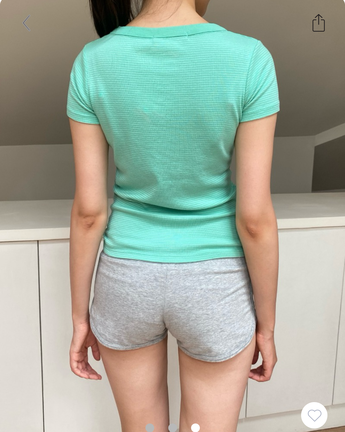 BRANDY Hailie Striped Top  -TEAL