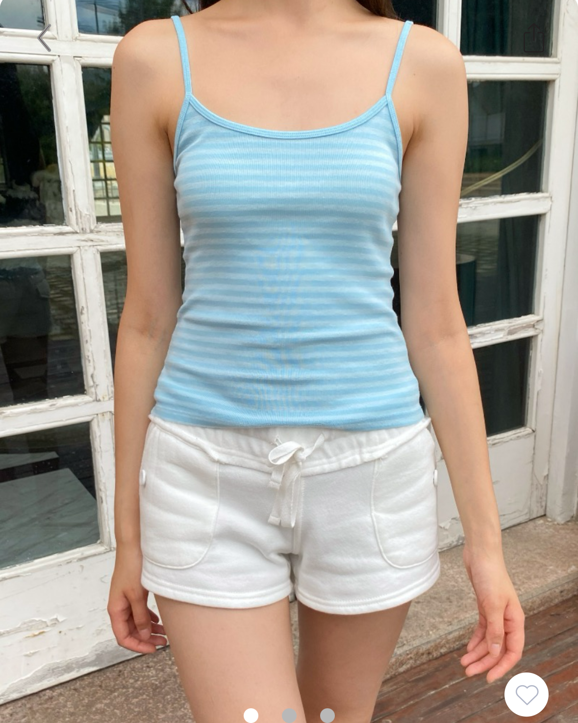 BRANDY Skylar Striped Tank  -BIG BLUE