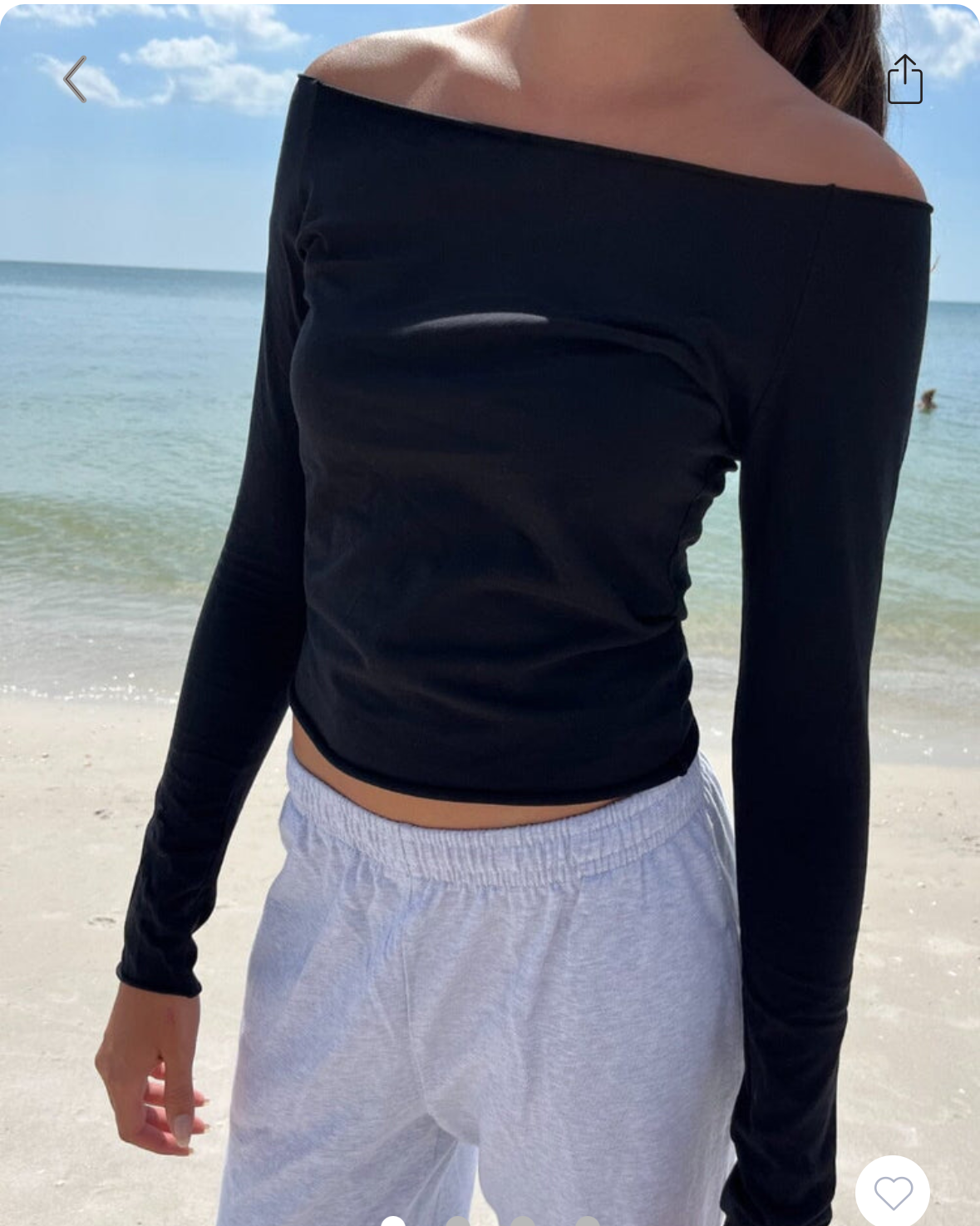 BRANDY Bonnie Top  -BLACK LONG