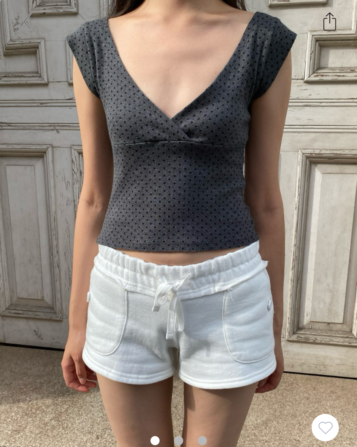 BRANDY Amara Polka Dots Tank  - DARKGRAY
