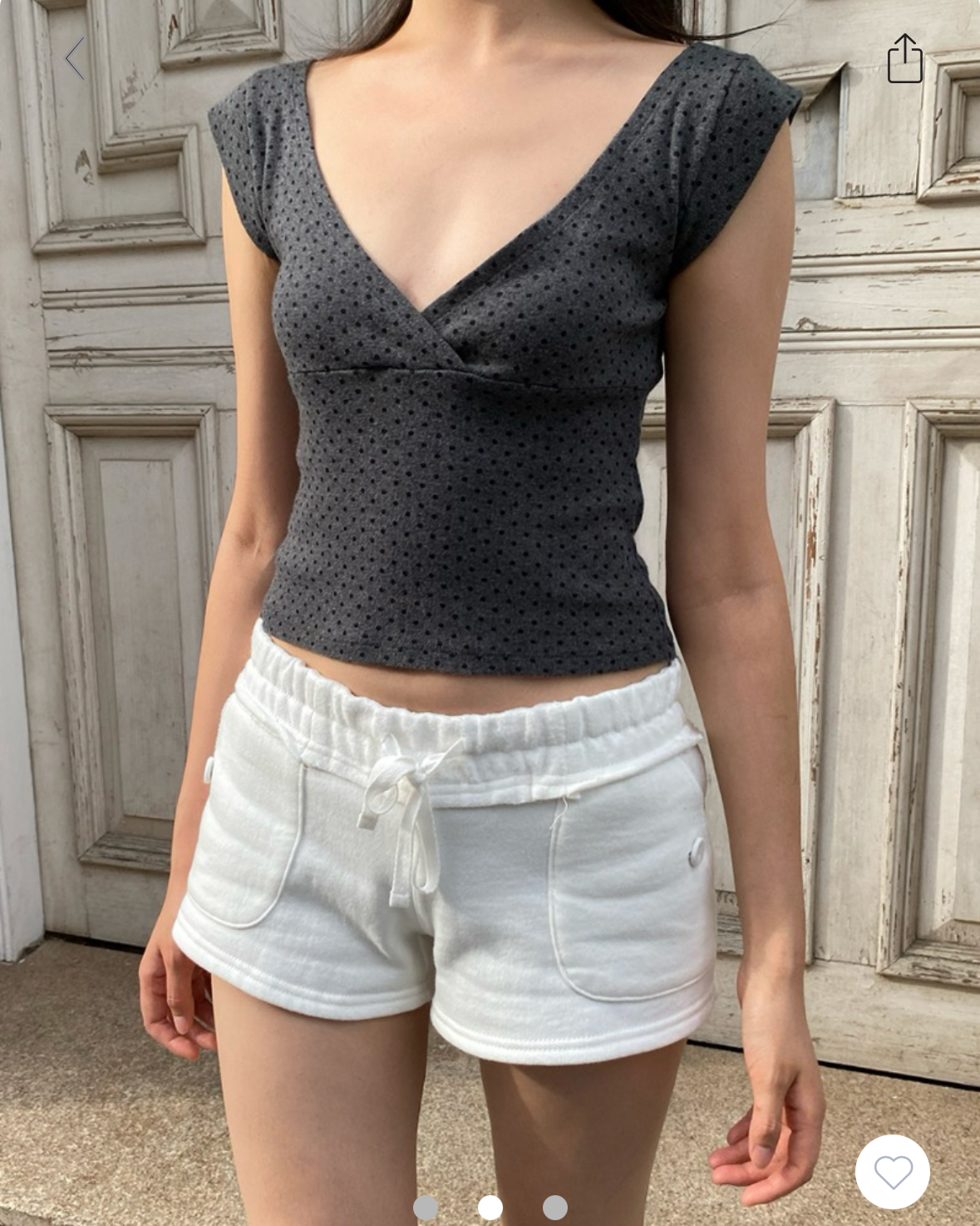 BRANDY Amara Polka Dots Tank  - DARKGRAY