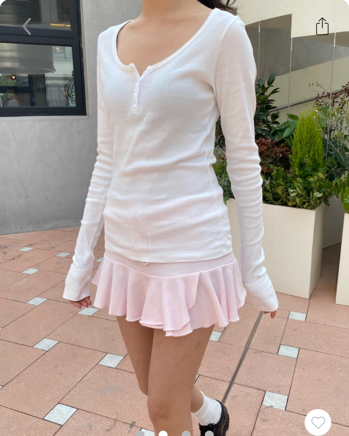 BRANDY Zelly LONG SLEEVE Top  -WHITE