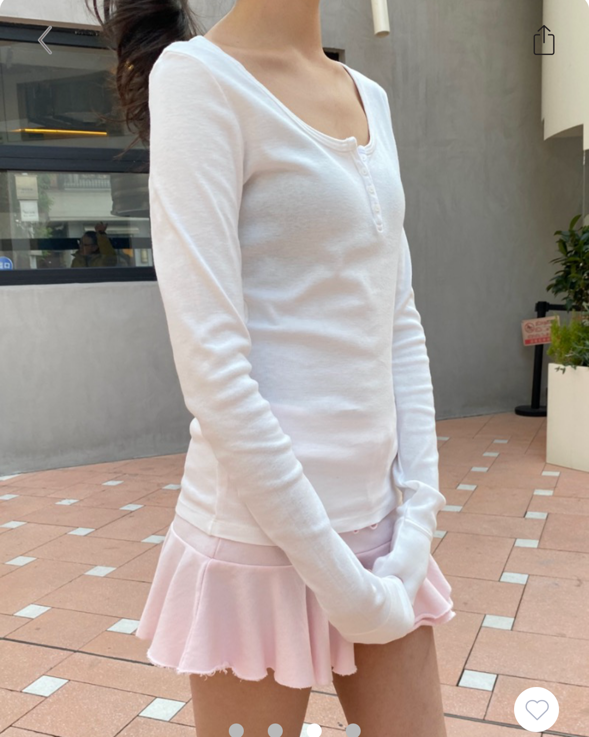 BRANDY Zelly LONG SLEEVE Top  -WHITE
