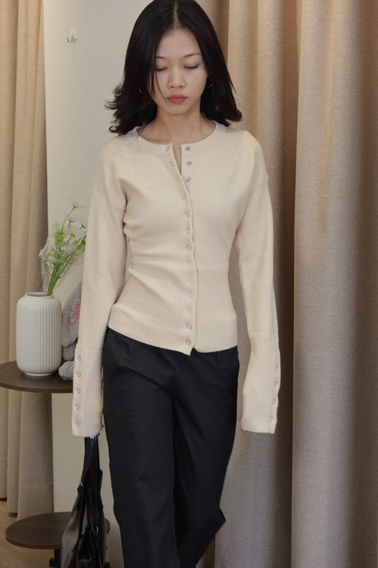 DM buttons cardigan