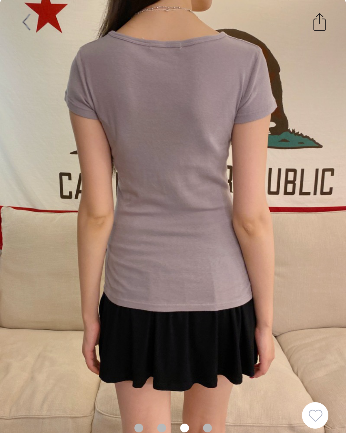 BRANDY Safiya Top  -PURPLE GRAY