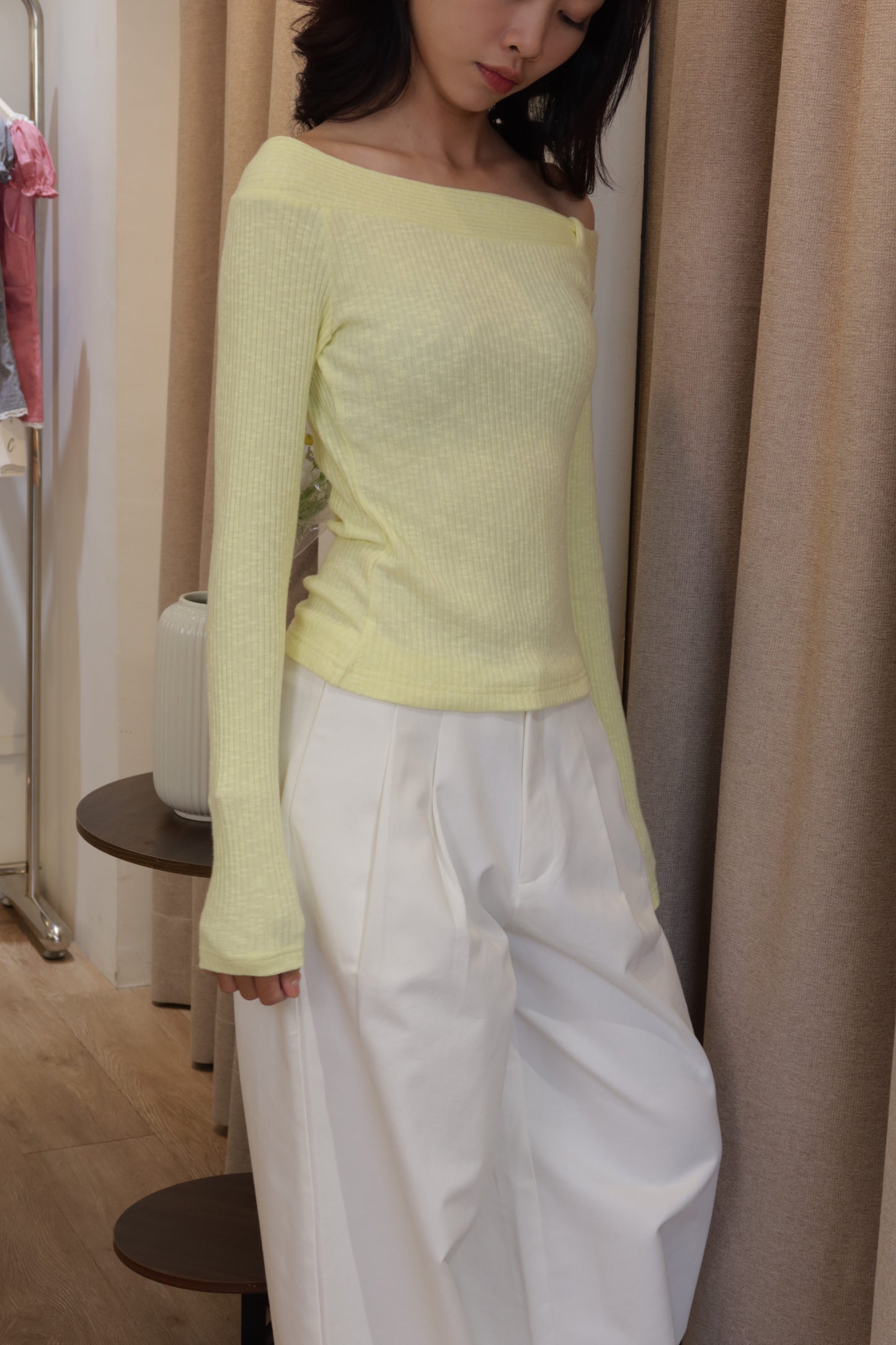 Squared detailed long sleeve