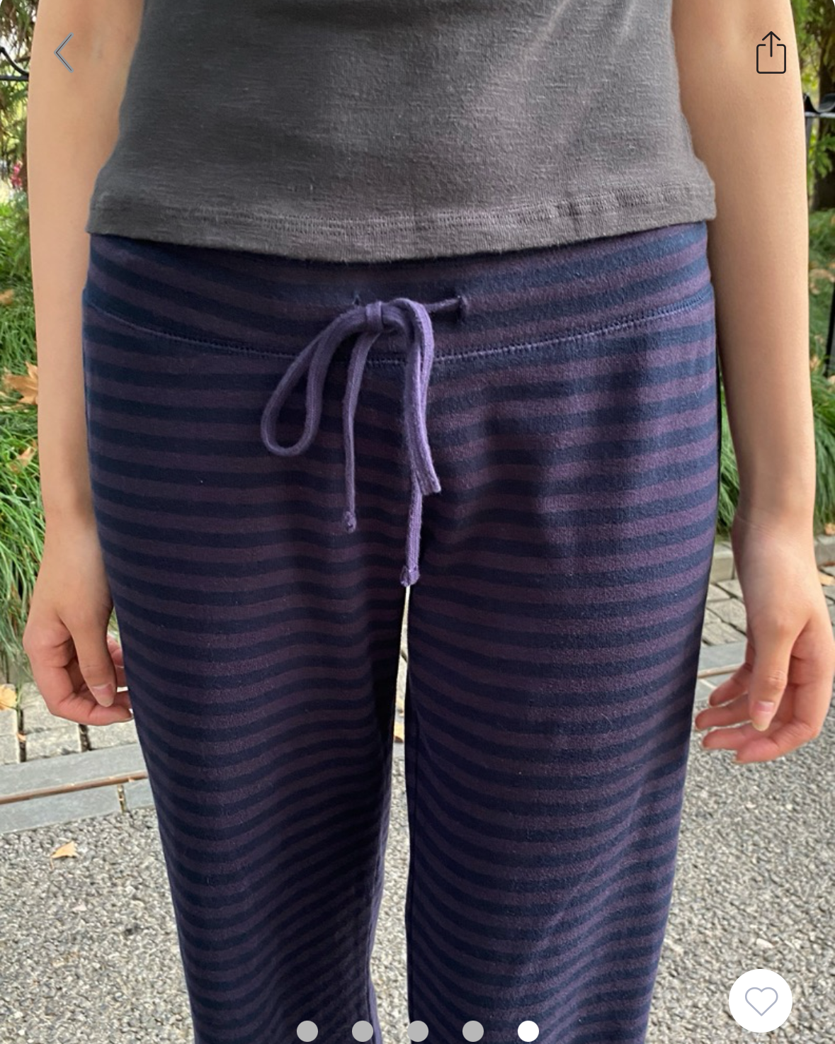 BRANDY Hilary Pants  -NAVY STRIPES