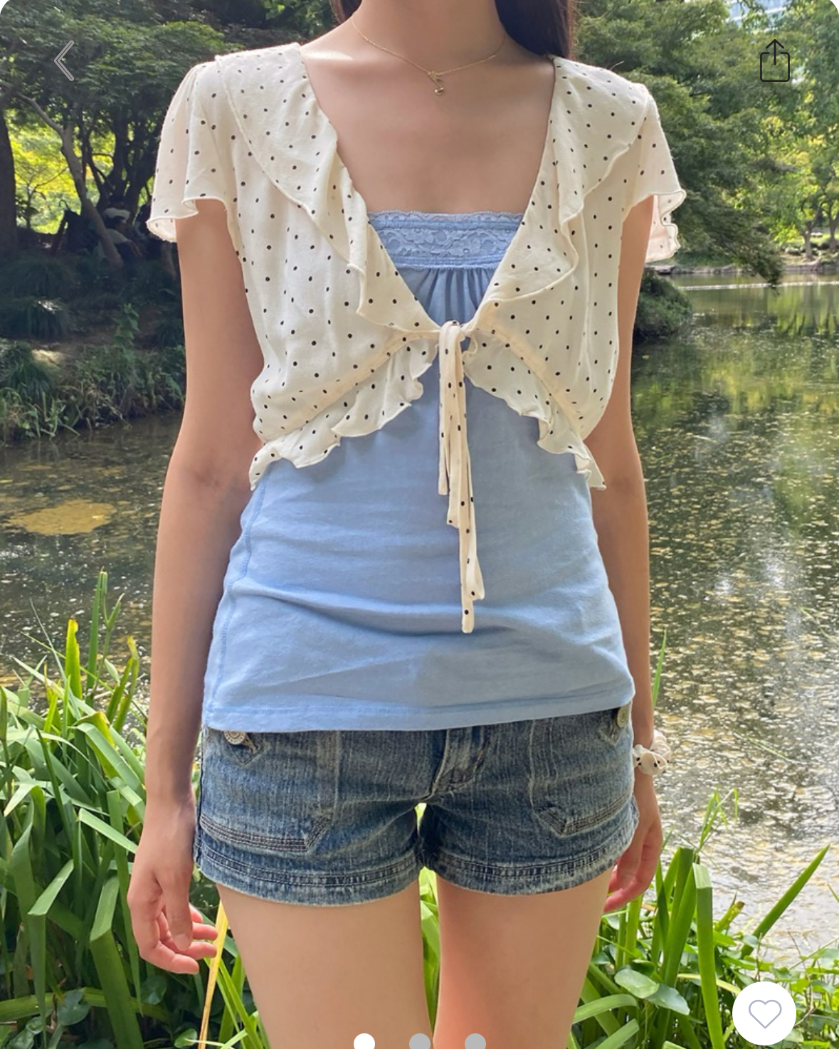BRANDY Greta Polka Dots Top