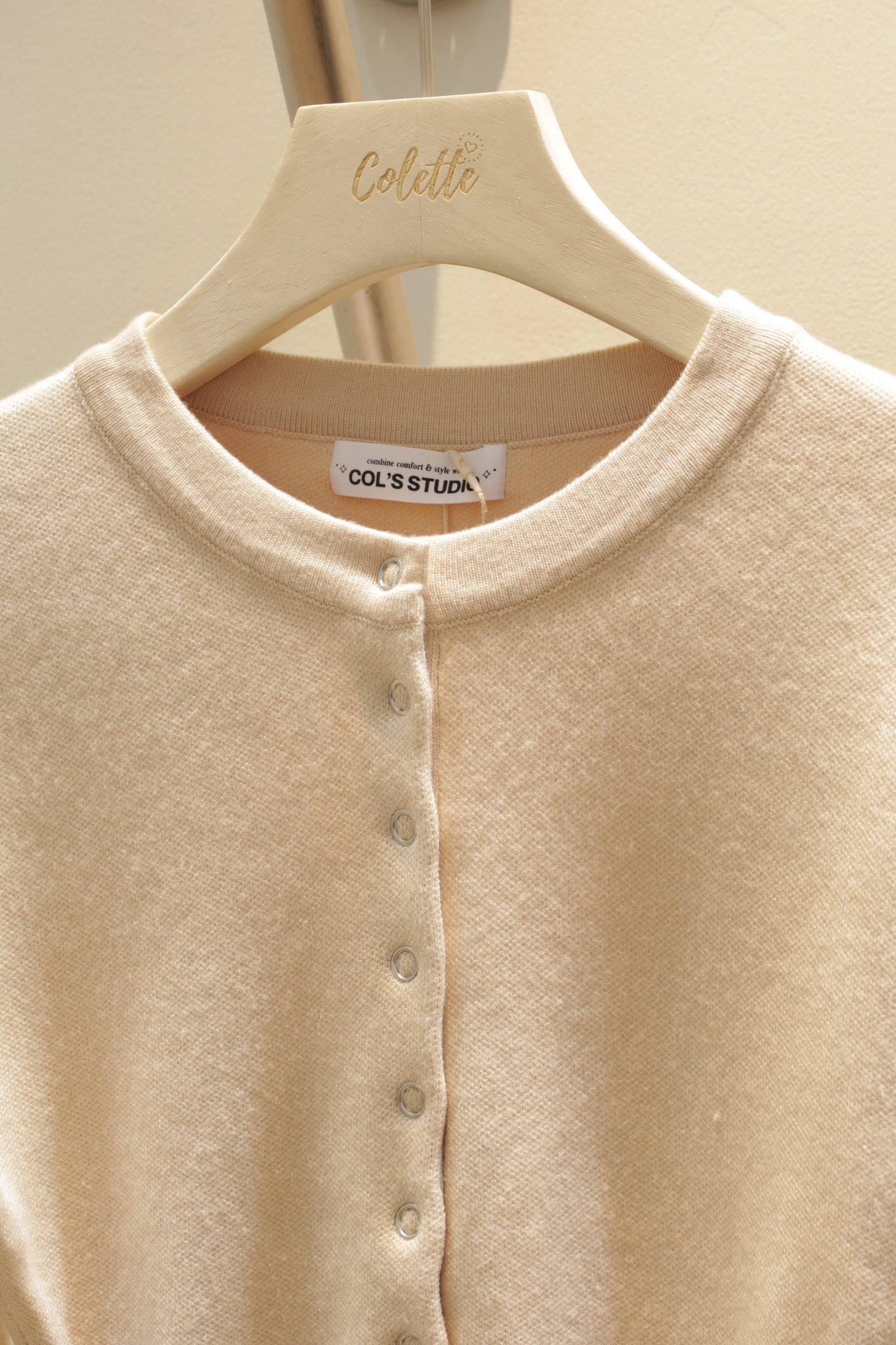 DM buttons cardigan