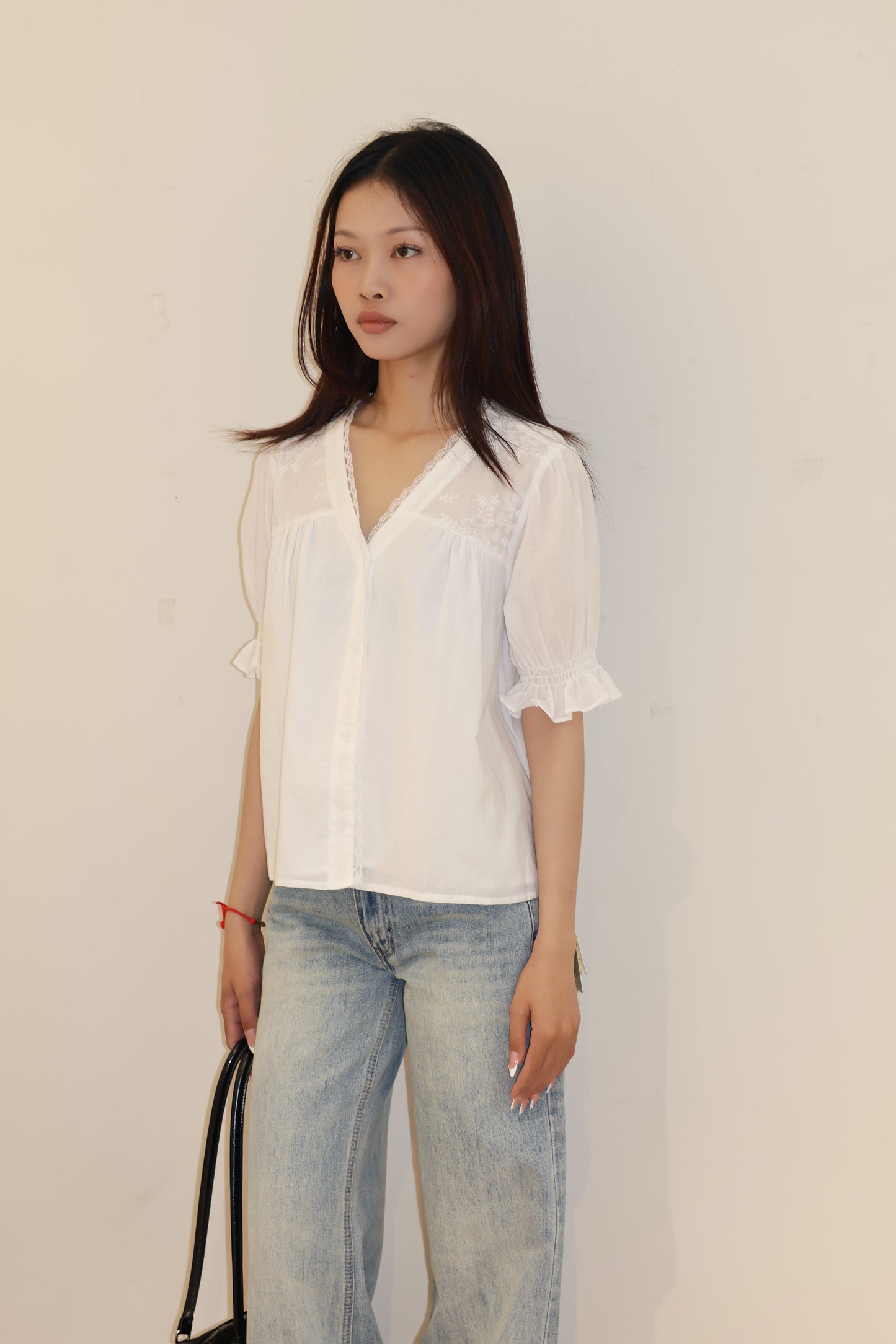 THIN Short sleeve flowy blouse