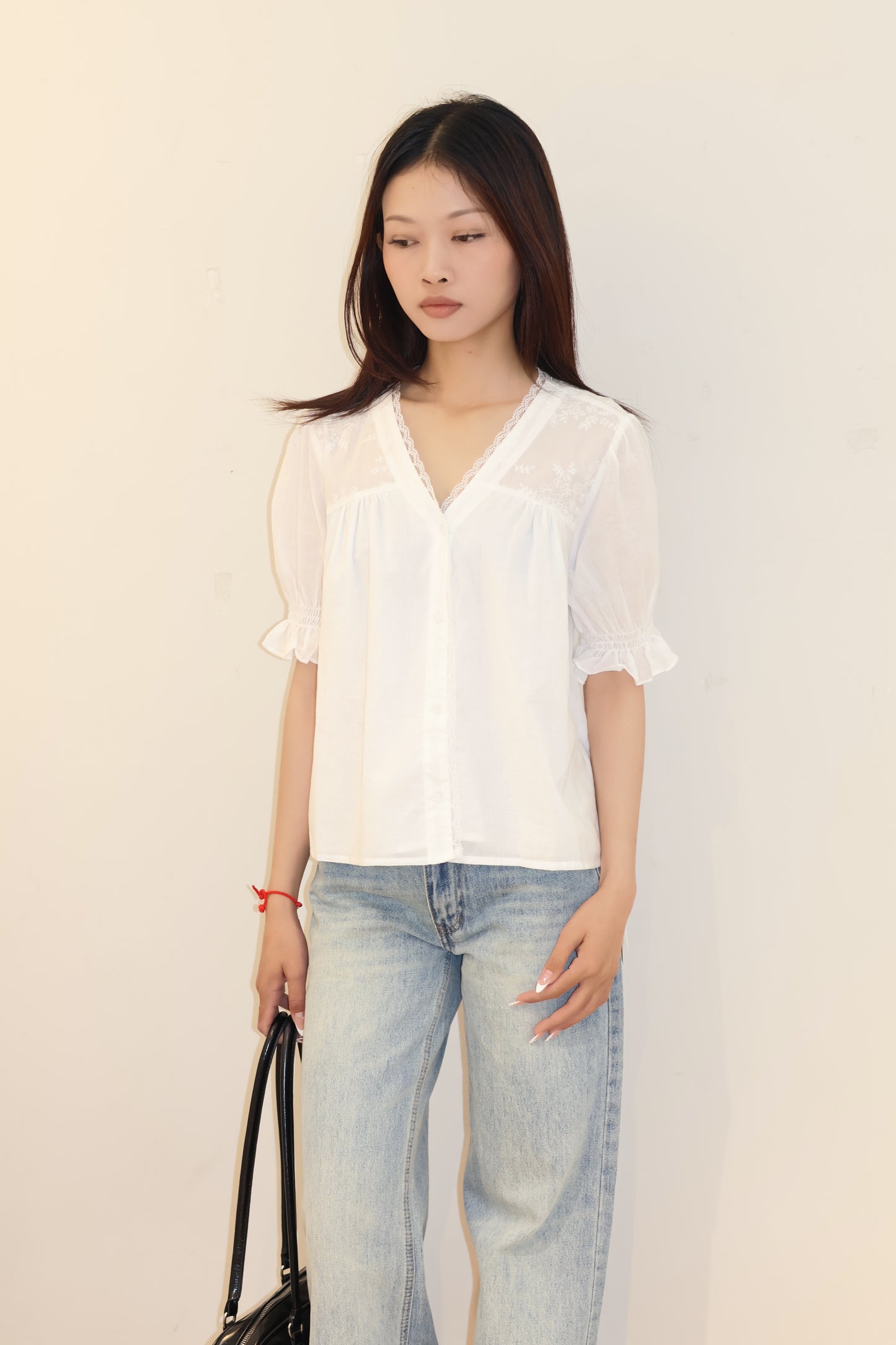 THIN Short sleeve flowy blouse