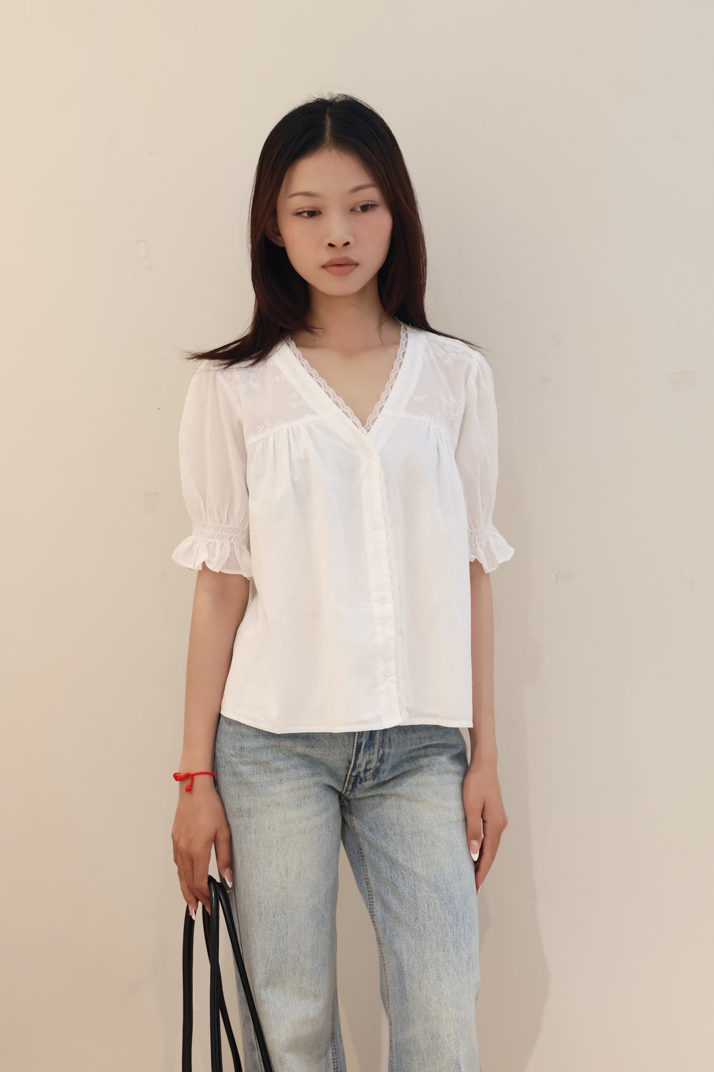 THIN Short sleeve flowy blouse