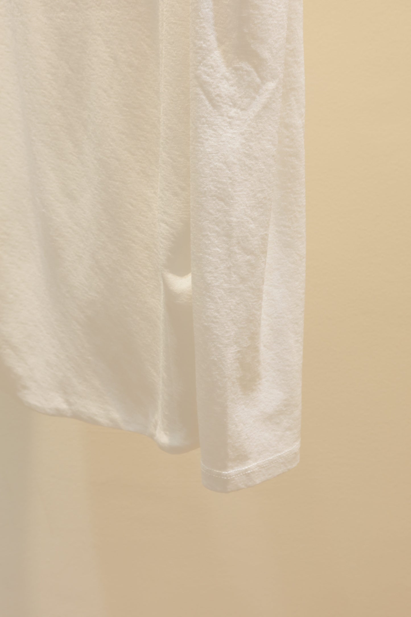 White mesh long sleeve off shoulder