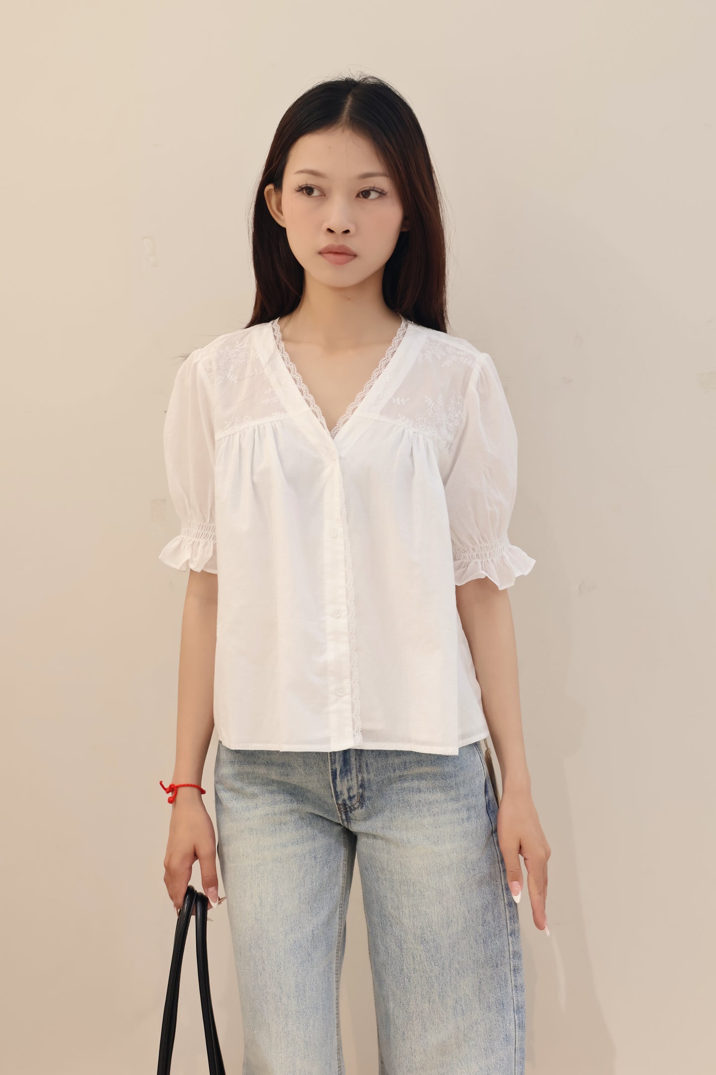THIN Short sleeve flowy blouse
