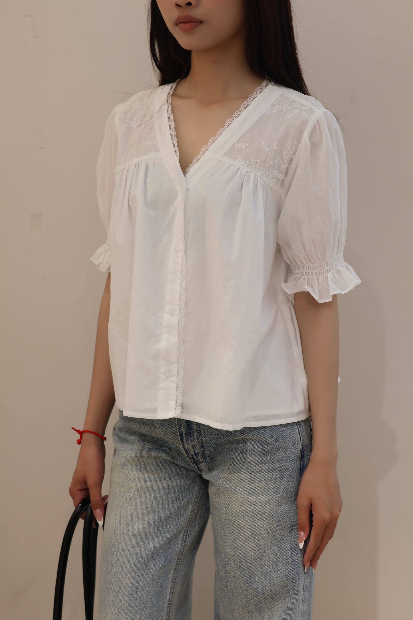 THIN Short sleeve flowy blouse