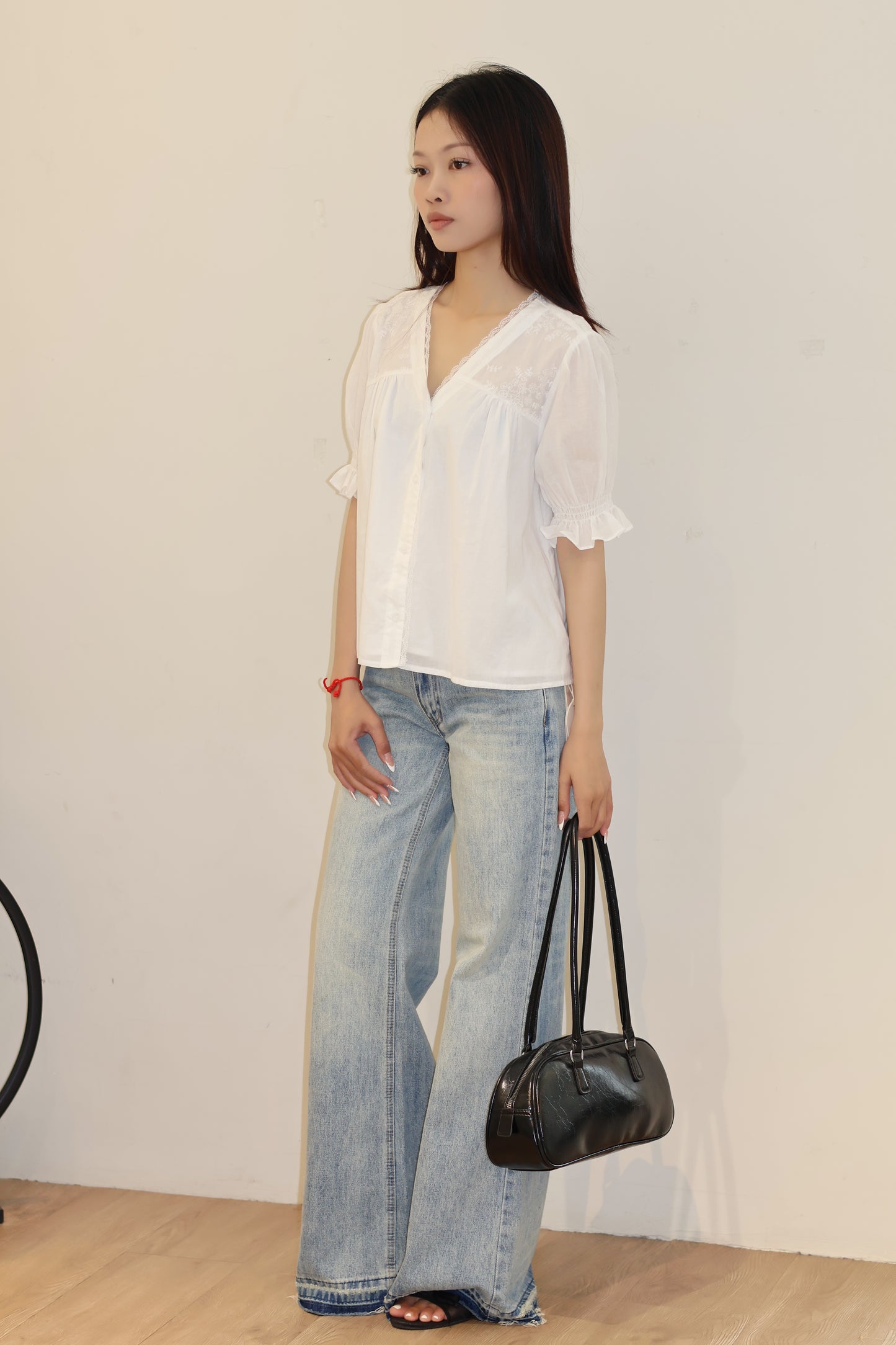 THIN Short sleeve flowy blouse