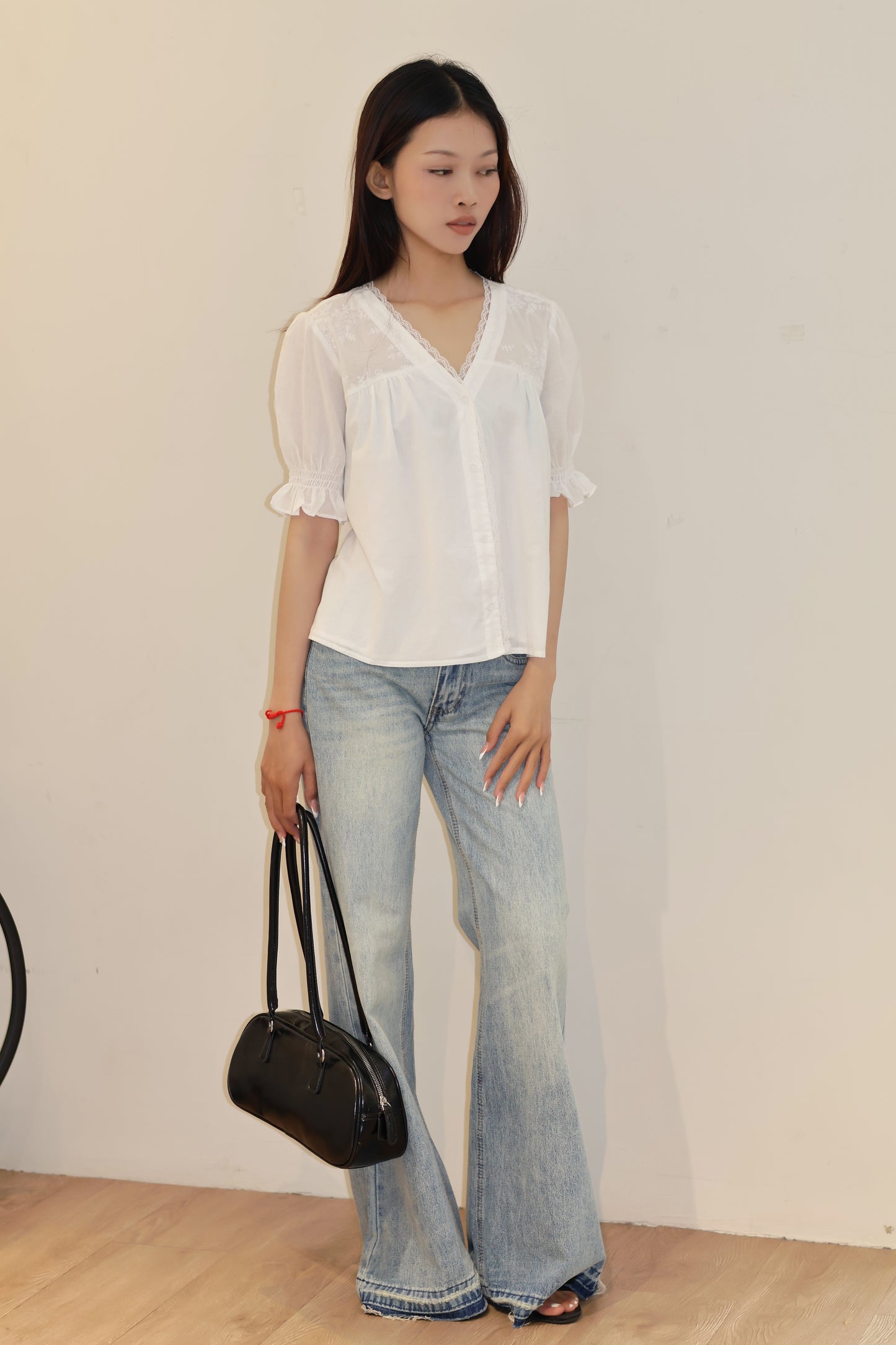 THIN Short sleeve flowy blouse